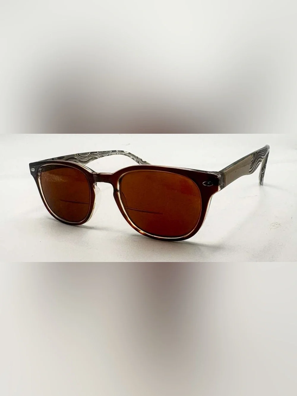 Zenni Brown Oval Sunglasses Frames Only